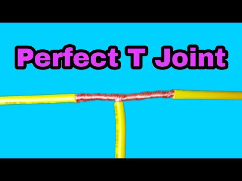 Proper T joint of electric wire