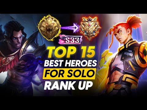 TOP 15 BEST HEROES TO SOLO RANK UP TO MYTHICAL IMMORTAL FASTER THIS SEASON | S33 BUTTERFLY SHADOW