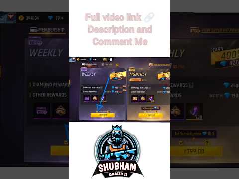 how to buy weekly membership in free fire | Free Fire Weekly Membership #shorts #viral