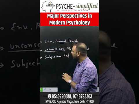 Major Perspectives in   Modern Psychology