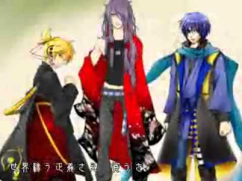 [KAITO, Len, Gakupo] "Monochrome Ruler" english sub(annotation) [romaji / english in description]