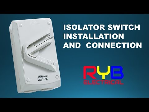 Disconnector ! Isolator Switch  Installation And  Connection