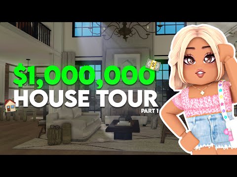 $1,000,000 BLOXBURG HOUSE TOUR PART 1! | Roblox Bloxburg | *WITH VOICES*