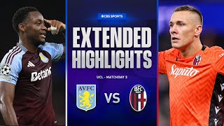 Aston Villa vs. Bologna: Extended Highlights | UCL League Phase MD 3 | CBS Sports Golazo