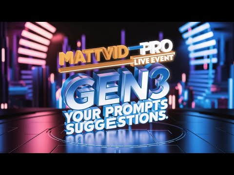 Runway Gen 3 Share Your Prompts! | MattVidPro LIVE