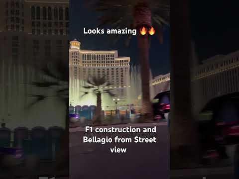 Bellagio grandstand for F1 Street view 🏎️🔥🏎️ #lasvegas #casino #bellagio ￼