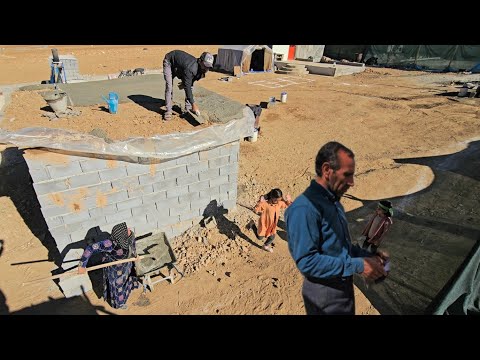 Building a shelter for Reza's goats, a kind man who turned evil