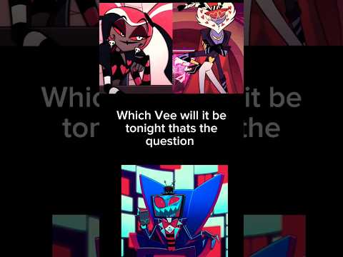 Question #vees #vox #valentino #velvette #hazbinhotel #angeldust #alastor #charliemorningstar