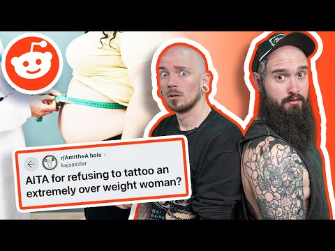 AITA for REFUSING to tattoo an EXTREMELY overweight woman?? | Reddit Reactions ft Landon Morgan