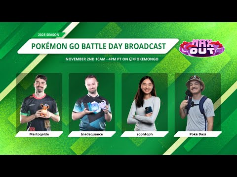 Pokémon Go Battle League Day Special with Inadequance, martogalde, sophtoph, and Poké Daxi