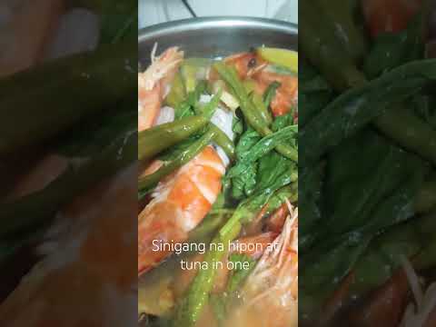 Spicy Shrimp and Tuna Sinigang #food #sinigang #delicious