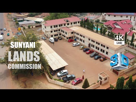 Mapping Lands Commission Sunyani Ghana 3D Photogrammetry Survey 4K