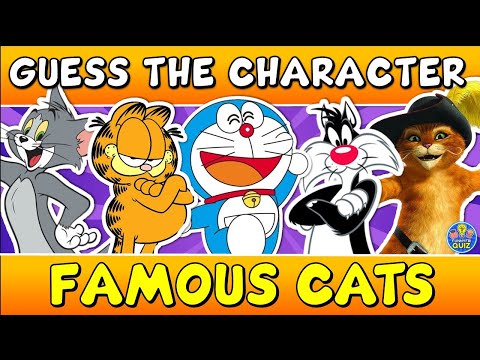 Guess the "FAMOUS CATS" QUIZ! 🐱🐈 TRIVIA/CHALLENGE