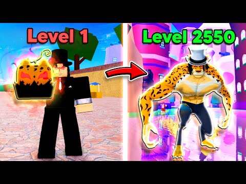 Noob To Max Level As Rob Lucci with Leopard in Blox Fruits