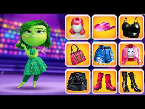 Inside Out 2: Disgust Glow Up Into Bad Girl! How To Become Popular