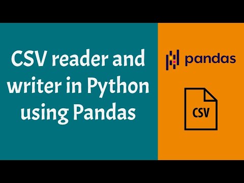 CSV Reader and Writer in Python using Pandas | Python | Pandas