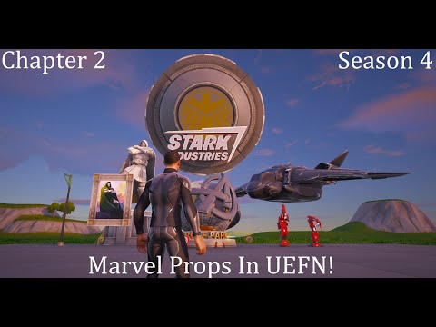 Stark Industries and Dooms Domain Props from C2 S4 In Fortnite Creative 2.0 UEFN!