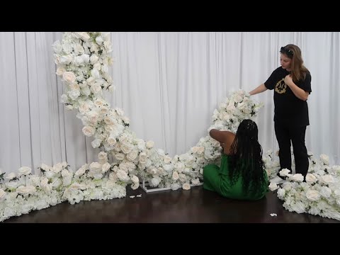 AMAZING SEMI-DIY FLORAL WEDDING ARCH OR BACKDROP| EVENT PLANNING| LIVING LUXURIOUSLY FOR LESS