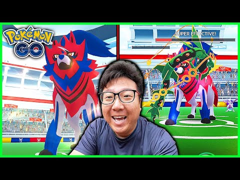 Zamazenta Duo With Max Boosted Mega Rayquaza & Shadow Mewtwo in Pokemon GO