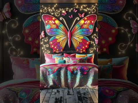 Enchanting Fantasy Bedrooms with a Butterfly Theme #dreambedroom #dreamydecor #bedroom #butterfly