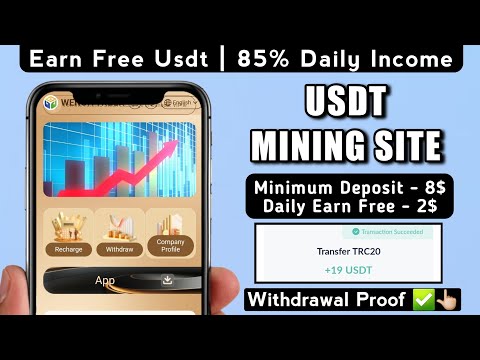 New Usdt Earning Site Usd Mining Site 2024 Best Investment Usdt Earning Website