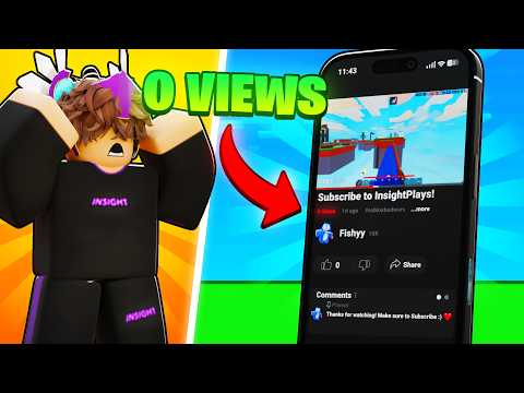 I Reacted To Roblox Bedwars Videos With 0 VIEWS..