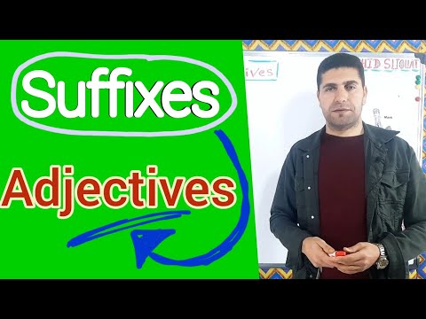 Suffixes in English | Adjectives