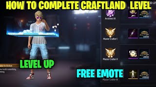 how to complete craftland level free fire || craftland custom ka level up kaise hoga