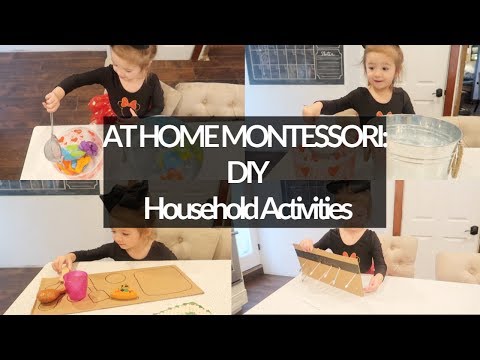 AT HOME MONTESSORI: Toddler Activities Using Household Items During Isolation