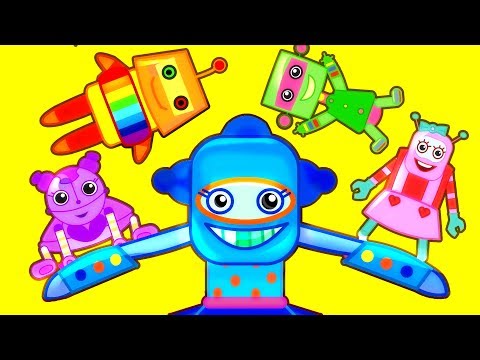 LEARN to COUNT SONG for Children! (Five Little ROBOTS)