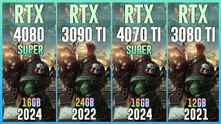 RTX 4080 SUPER vs RTX 3090 TI vs RTX 4070 TI SUPER vs RTX 3080 TI - Tested in 25 Games