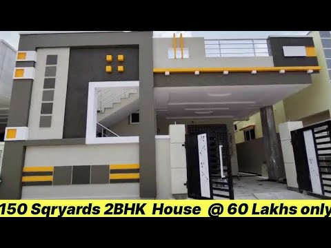 150 Sqryards 2BHK House @ 60 lakhs only ||