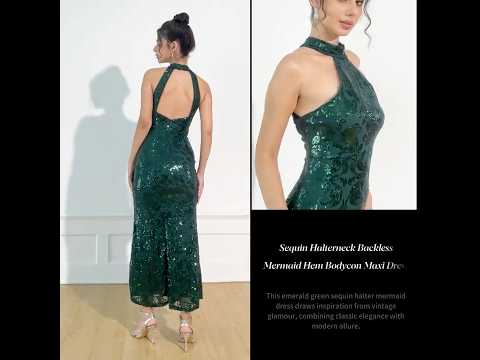 A Dress for Unforgettable Nights 🌟|Mermaid Vibes in Emerald | Sthcute