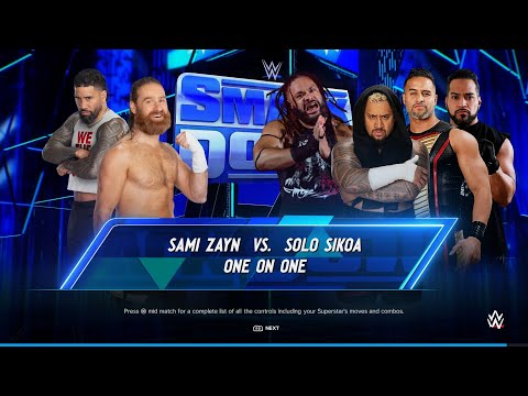 WWE 2K24 SAMI ZAYN VS. SOLO SIKOA