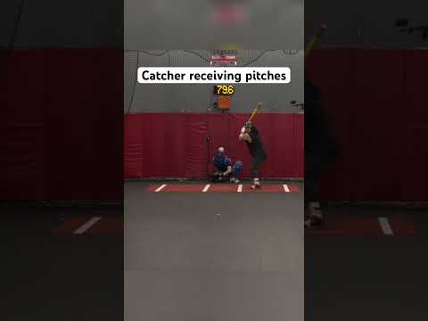 Pitchers POV of a catcher receiving pitches #baseball #baseballlife #baseballseason #mlb #shorts