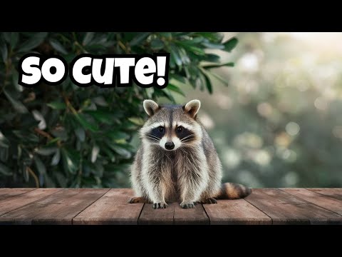 Adorable Raccoon Family Adventure in the Woods