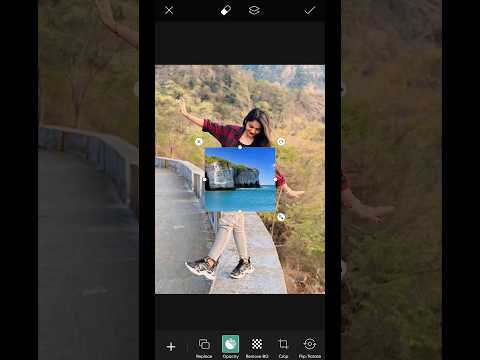 PicsArt girl photo editing ll just background change edit #new #shorts #edit