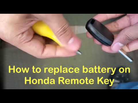 How to replace battery on Honda Civic Accord Remote key