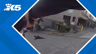 New bodycam video shows arrest of Seattle stabbings suspect