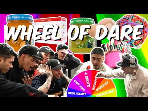 FOOS WHEEL OF DARE !!