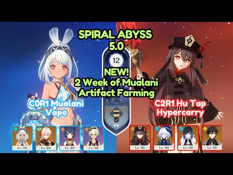 2 Week of Muluani Artifact Farming | Destroyed the New Spiral Abyss 5.0 Floor 12 | Genshin Impact