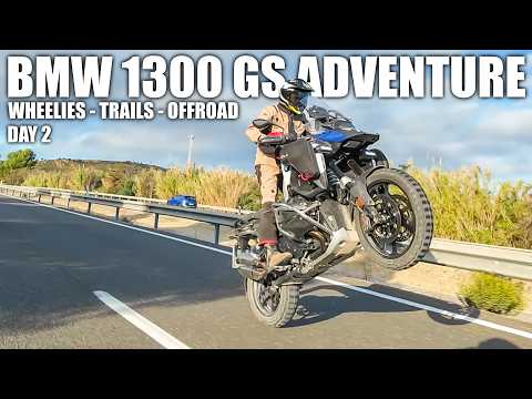 BMW GS 1300 Adventure REVIEW : Stand-Up Wheelies & Coastal Offroad Trails to Malaga