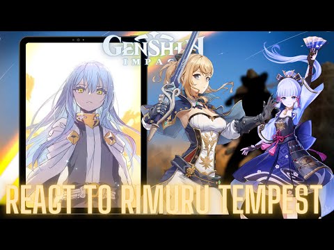 Genshin impact react to Rimuru tempest |reincarnated as a slime | Gacha life 2 | Aether | arlecchino