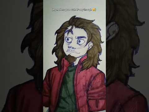 Me in Gorillaz Art Style: #art #drawing #sketch #fyp #gorillaz