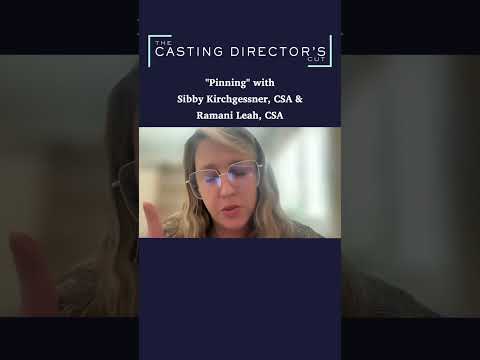 "Pinning Actors" w/ Sibby Kirchgessner, CSA & Ramani Leah, CSA