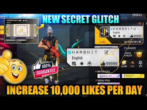 Free Fire Main Like Kaise Badhaye 2024 ! 99999 Like In 1 Day 100% Working Tricks ! Unlimited Like