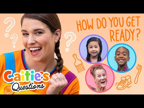 Let's Talk About Routines! Can You Put On Your Shoes?  | Kids Answer | Caitie's Questions