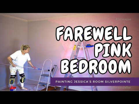 Farewell Pink Bedroom - Painting Jessica's Space Silverpointe