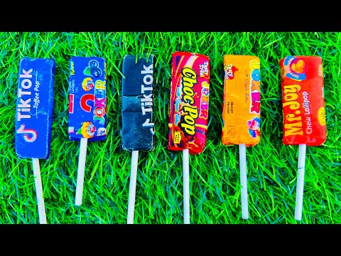 Some popular Candies in the World | New Milk Bottle | mini Cooking | Ice Cream Pop It | Asmr Coca