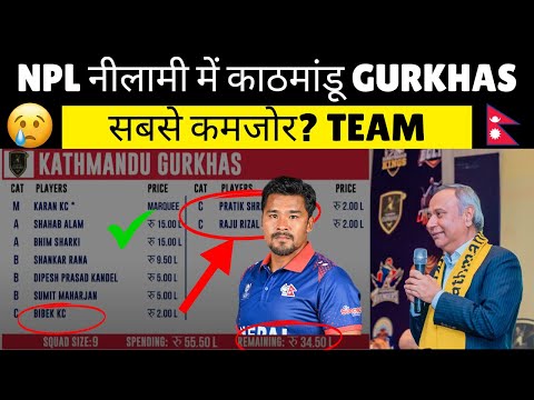 Kathmandu Gorkhas: The Weakest Team in NPL Auction? Full Team Analysis & Coach's Reaction